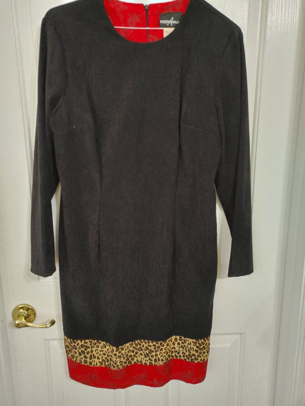 Black Suede-Like  Size 14